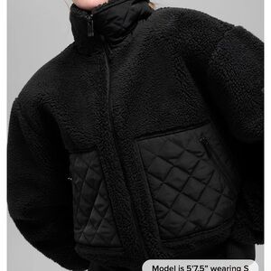 Alo Women's Black Quilted Jacket